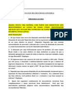 Exercícios de microeconomia: curvas de demanda, elasticidade e restrição orçamentária