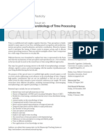 Call For Papers: The Neurobiology of Time Processing