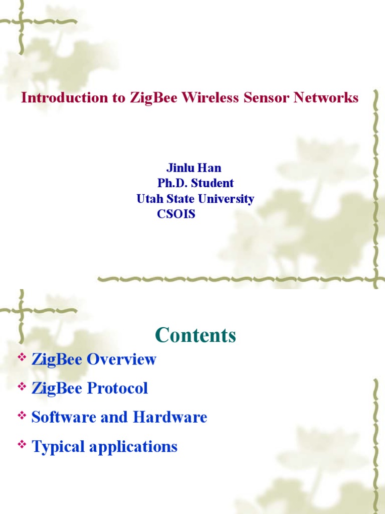 Introduction to ZigBee Networks | PDF | Computer Network | Network ...