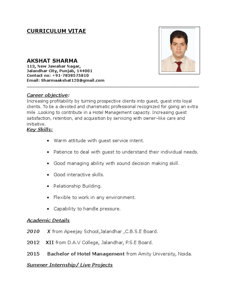 Aspiring Hotel Management Pro | PDF