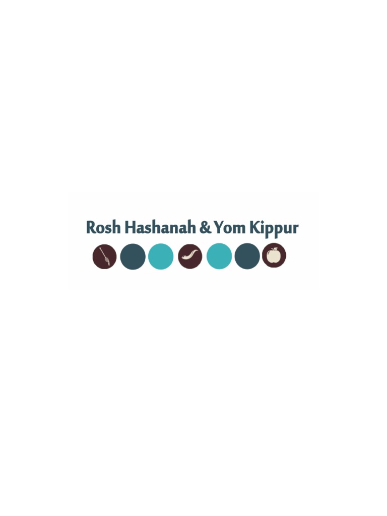 Rosh HaShanah and Yom Kippur PDF Jewish Law And Rituals Jewish