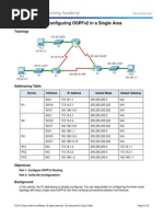 8.2.2.7 Packet Tracer - Configuring OSPFv2 in A Single Area Instructions