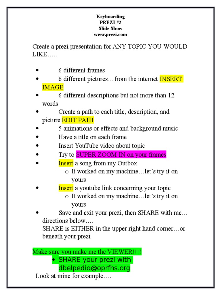 Assignment 2 Prezi 14444444 | PDF | Games & Activities | Language Arts ...