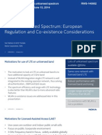 LTE in Unlicensed Spectrum: European Regulation and Co-Existence Considerations