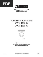 Download Zanussi Washing Machine instruction manual by Sui-Leung Chai SN263415126 doc pdf