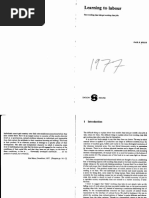 Paul Willis, Learning to Labor. 