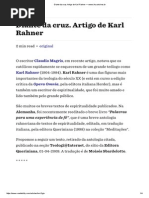 Diante Da Cruz. Artigo de Karl Rahner — Www.ihu.Unisinos