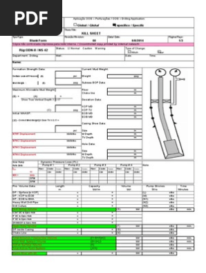 Direcional Kill Sheet Blank Form.xls