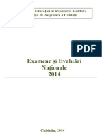 Raport - Examene Si Evaluari Nationale 2014 0