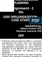 Assignment - 1 On: (Erp Implementation-Case Study)