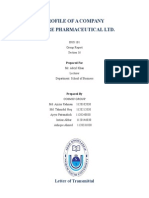 Term Paper On Square Pharmaceutical Ltd.