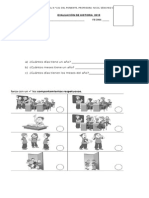 Evaluación de Historia 2015