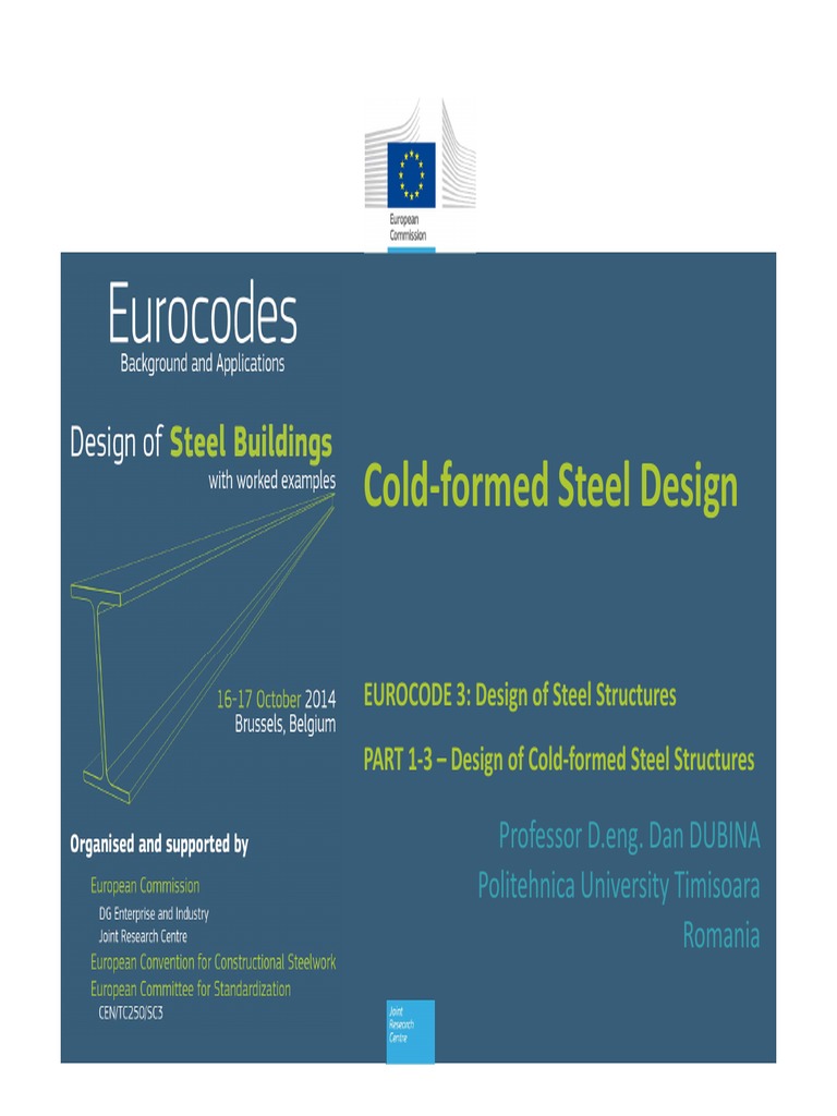Cold-Formed Steel Design per Eurocode | PDF | Corrosion | Strength Of ...