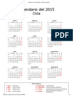 Calendario de Chile Del 2015 