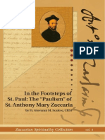 In The Footsteps of St. Paul: The "Paulism" of St. Anthony Mary Zaccaria by Fr. Giovanni M. Scalese, CRSP