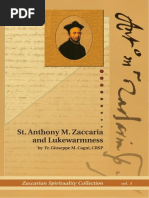 ST - Anthony M. Zaccaria and Lukewarmness by Fr. Giuseppe M. Cagni, CRSP