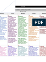 Geometry Unit Calendar