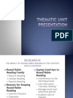 Weebly Thematic Unit Presentation