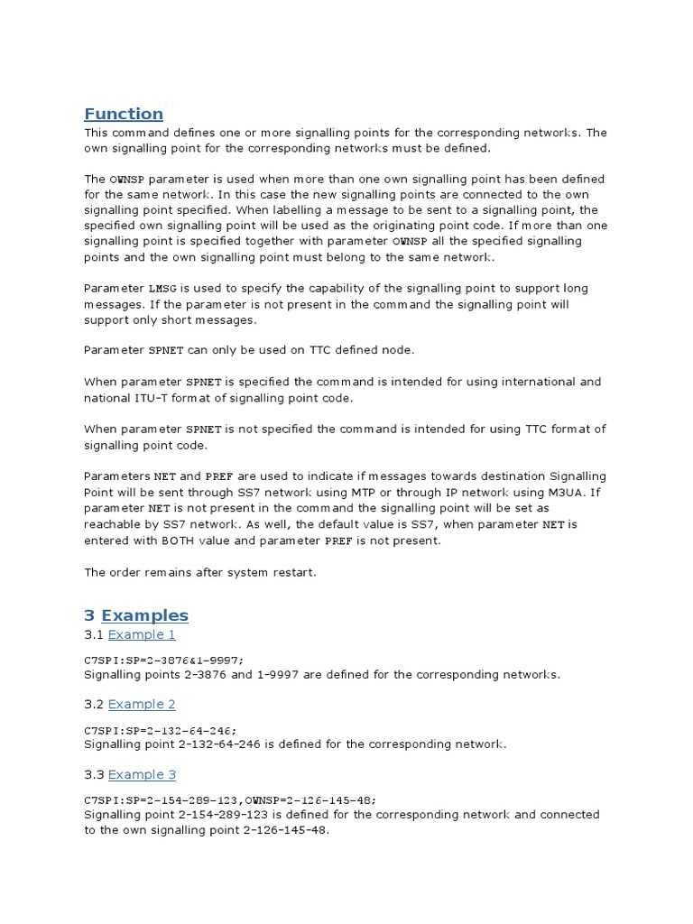 Signalling Points Codes PDF Standards Areas Of