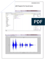 MATLAB Program For Sound Wave: Mohammad Sufiyan