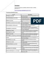 Listado de Funciones en Excel