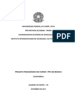 Projeto Pedagógico Do Curso - PPC de Música PDF