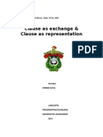 Clause as exchange & representation