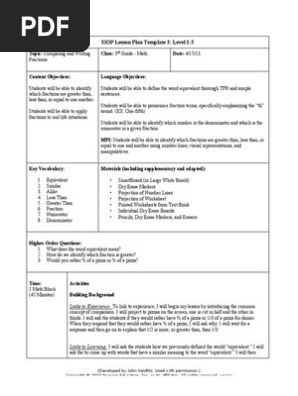 1 siop lesson plan 1-3