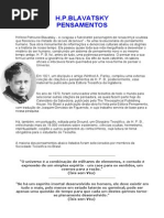 ( Esoterismo) - Helena P Blavatsky - Pensamentos