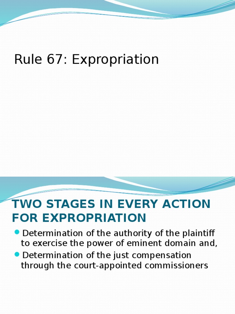 Expropriation | PDF | Costs In English Law | Eminent Domain