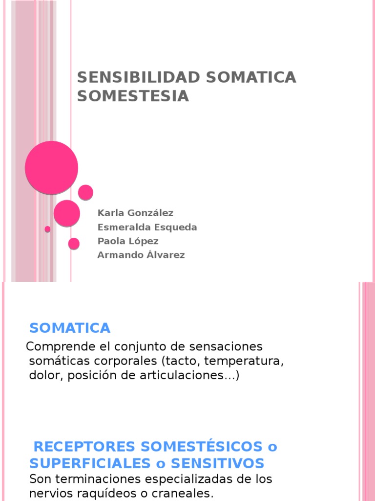 Sensibilidad Somatica | PDF | Ciencia y matemáticas