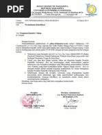 Surat Permohonan Klarifikasi
