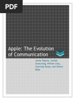 Apple: The Evolution of Communication: James Pippins, Sureda Sanouvong, William Gray, Courtney Rouse, and Sharan Miles