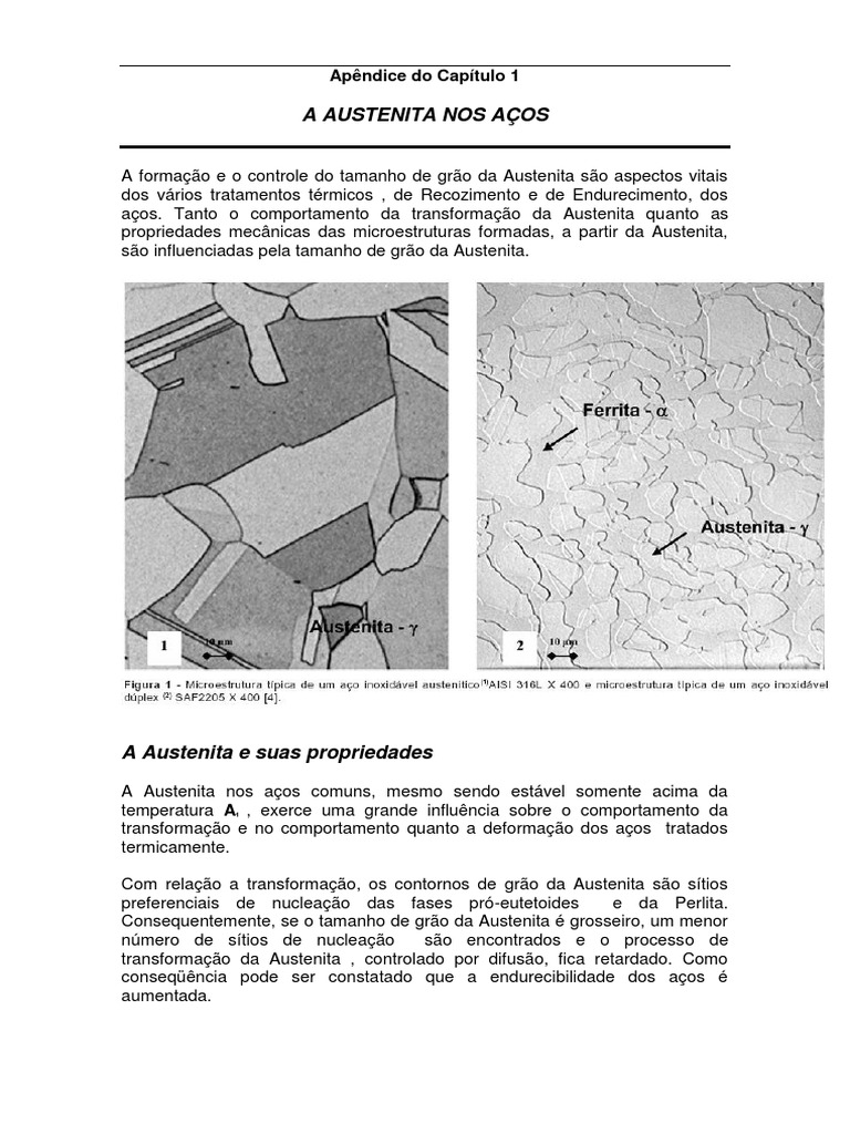 A Austenita Nos Aços | PDF | Recozimento (metalurgia) | Aço, image size:768x1024