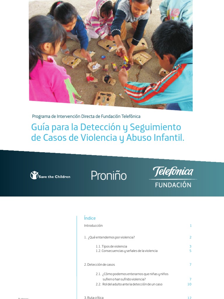 Detección de Abuso Infantil: Guía Práctica | PDF | Abuso infantil ...