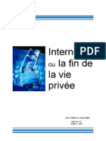 Internet Ou Le Fin de La Vie Privee Christophe Jacquemin (2007)