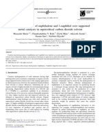 8.ring Hydrogenation of Naphthalene and 1naphthol Over Supported