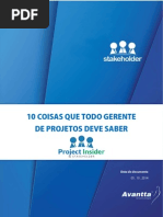 10 Coisas Que Todo Gerente de Projetos Deve Saber