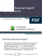 Distribusi Binomial Negatif Geometrik