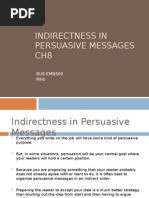 BUS-EMB500Ch8-Indirectness in Persuasive Messages