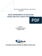 Disaster Risks, Social Preferences, and Policy Effects: Field Experiments in Selected ASEAN and East Asian Countries