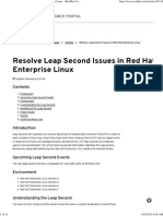 Resolve Leap Second Issues in Red Hat Enterprise Linux - Red Hat Customer Portal
