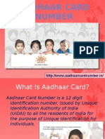 AAdHaar Card Number