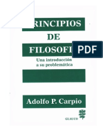 Carpio- Principios de Filosofía