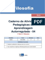 Apostila Filosofia 1 Ano 4 Bimestre Aluno