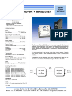 American Fibertek MT0500A Data Sheet