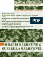 Guerrilla Marketing Introduction: The Street Smart Way To Market Your Product, Idea and Yourself!