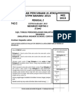 Soalan Perc Geo PG2 Tahun 2015