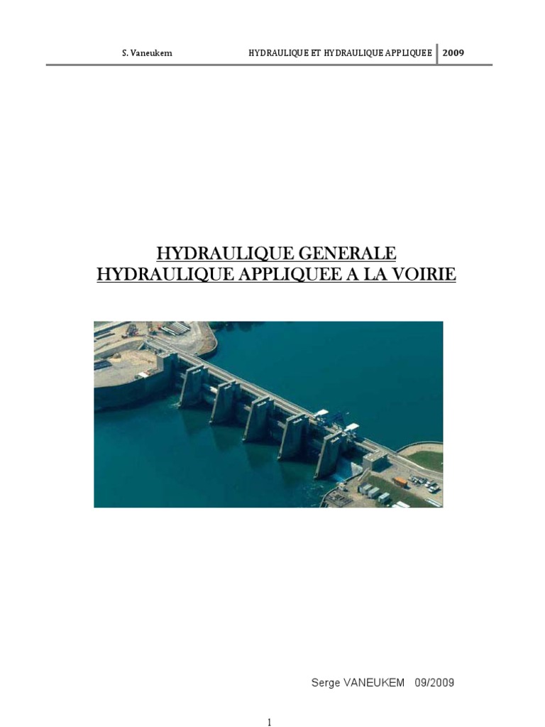 Cours Et Exercices Corrigés D'hydraulique Générale Pdf