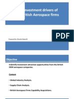 Investment Drivers of the British Aerospace Industry